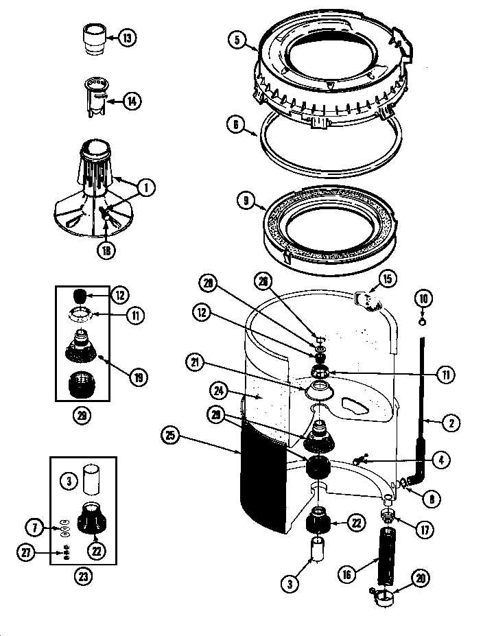 maytag centennial parts diagram