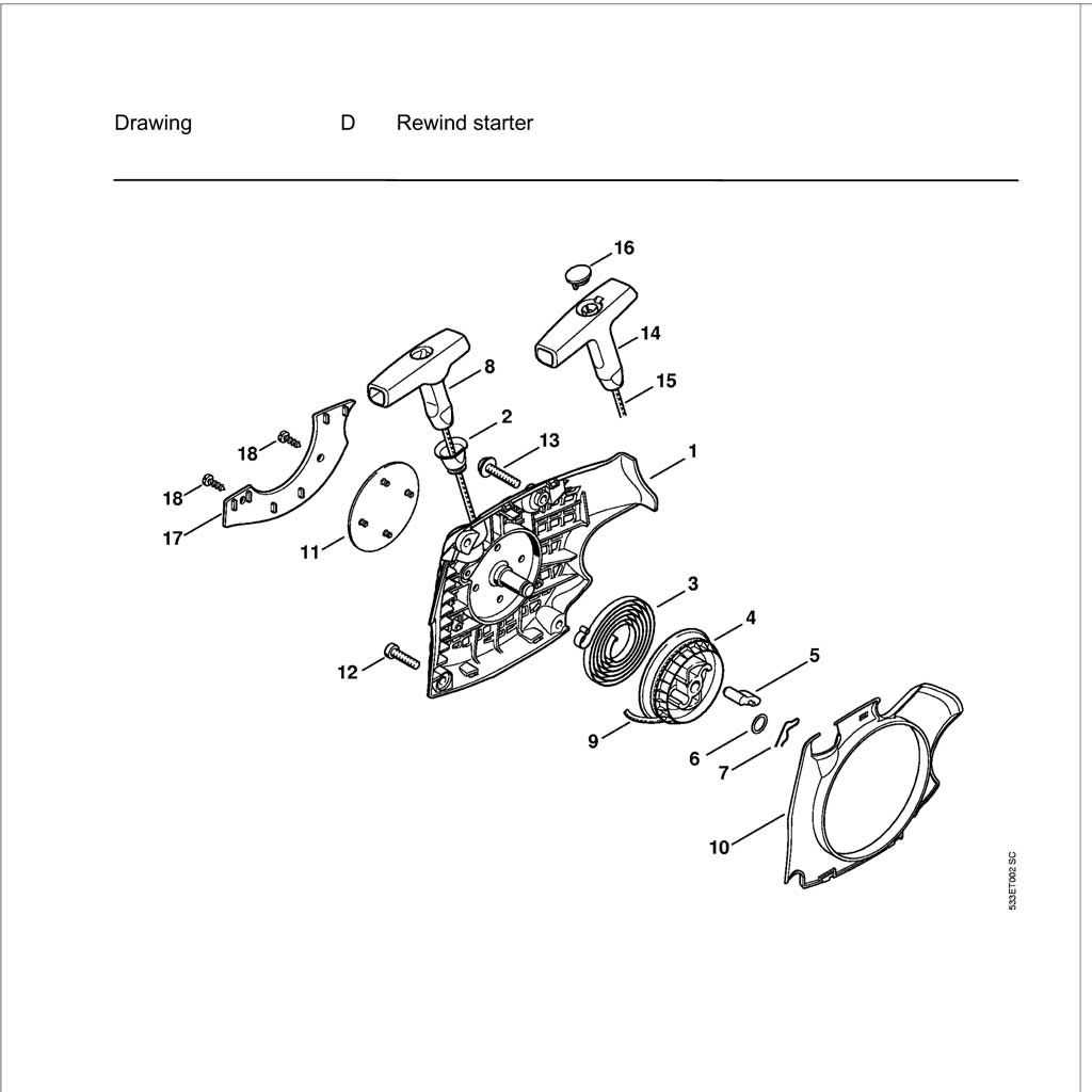 stihl ms311 parts diagram