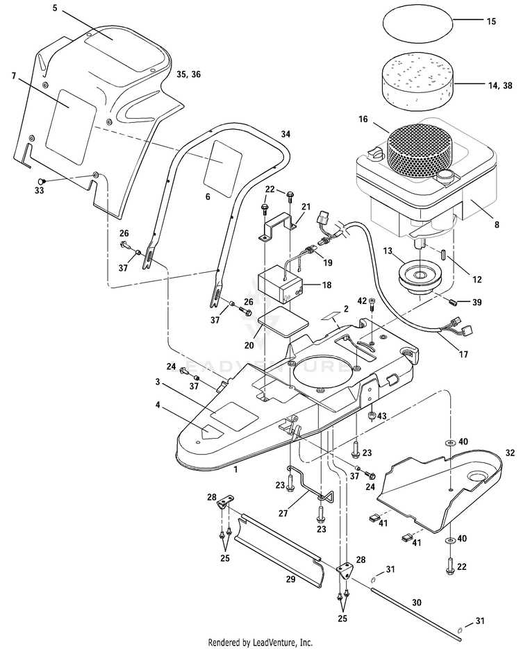 troy bilt mower parts diagrams