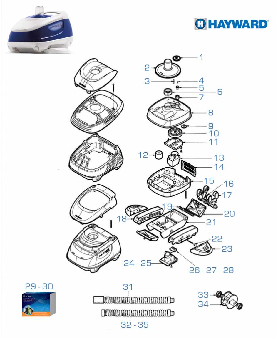 hayward navigator parts diagram