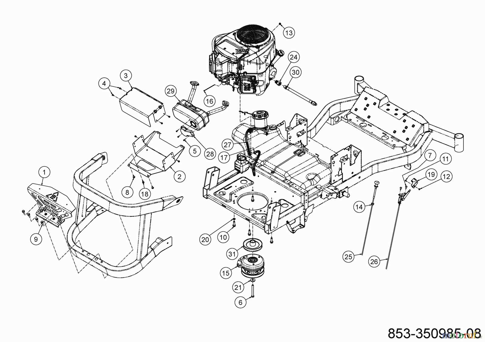 cub cadet ultima zt1 parts diagram