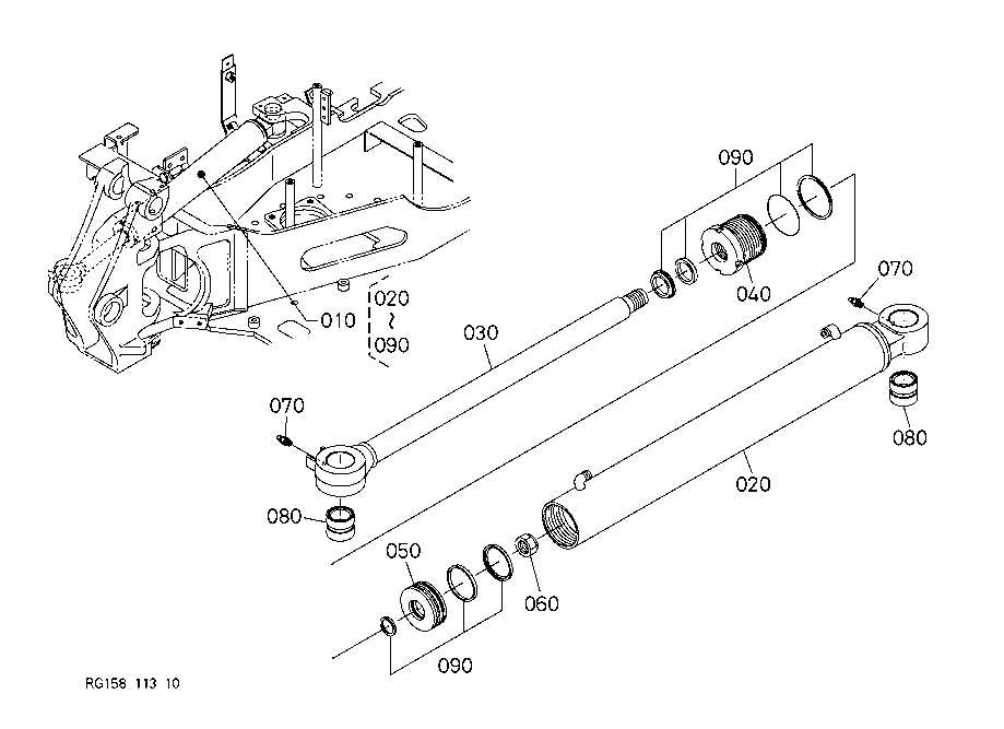 kubota kx018 4 parts diagram