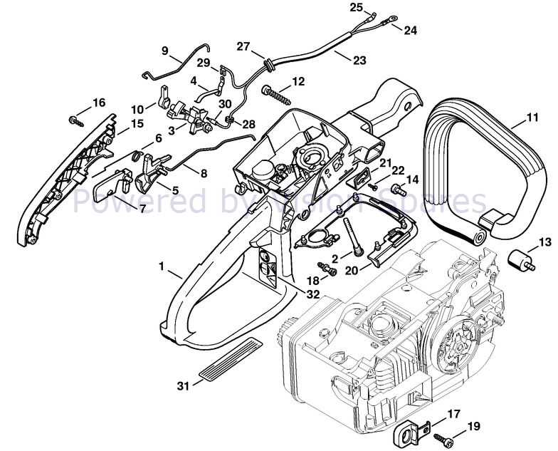 stihl 020t parts diagram