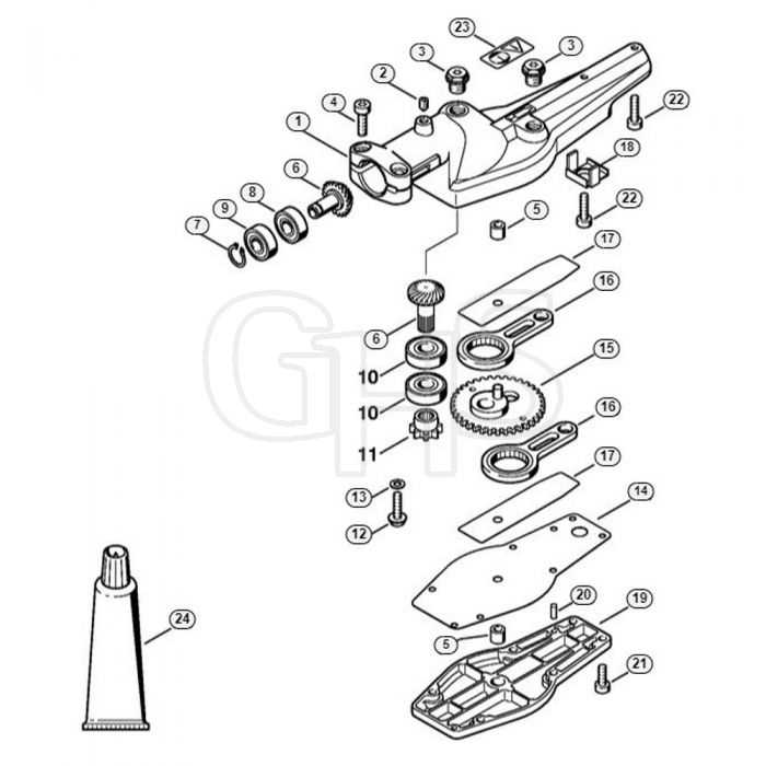 stihl km hl 135 parts diagram