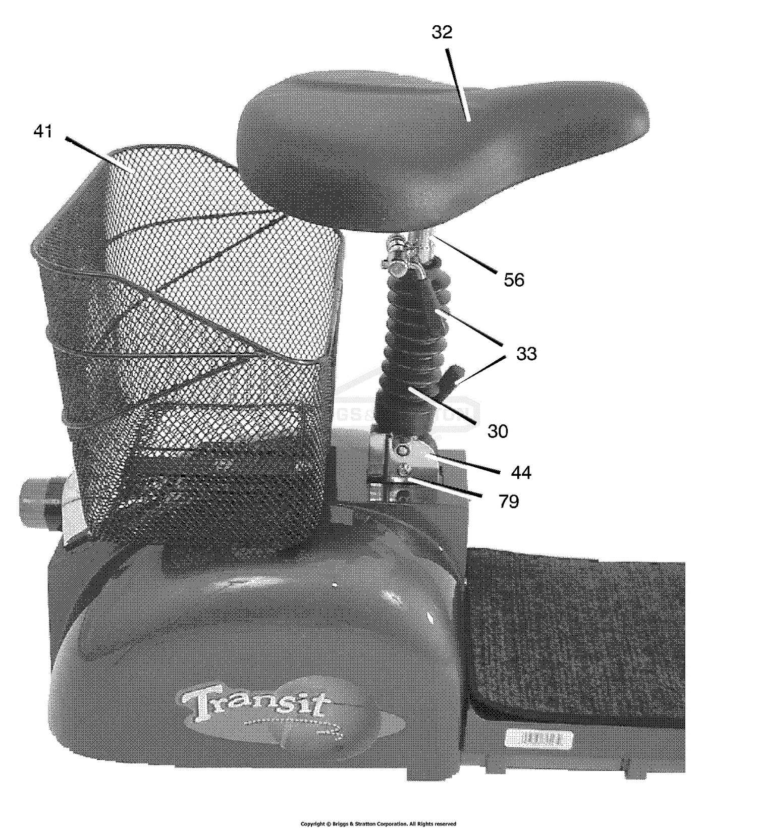 electric scooter parts diagram