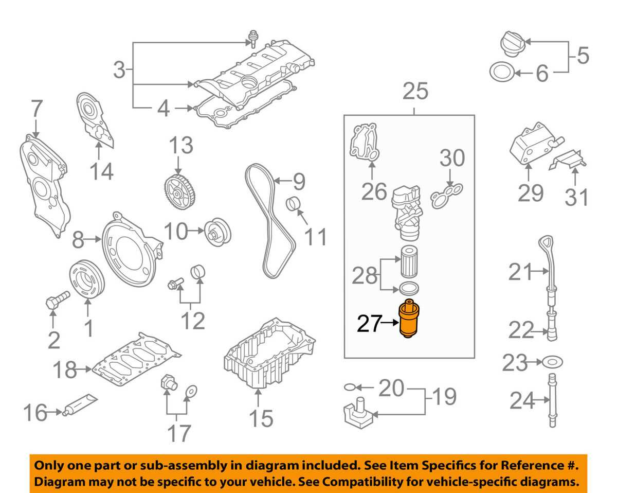 audi a4 engine parts diagram