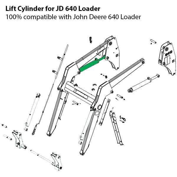 john deere 300 loader parts diagram