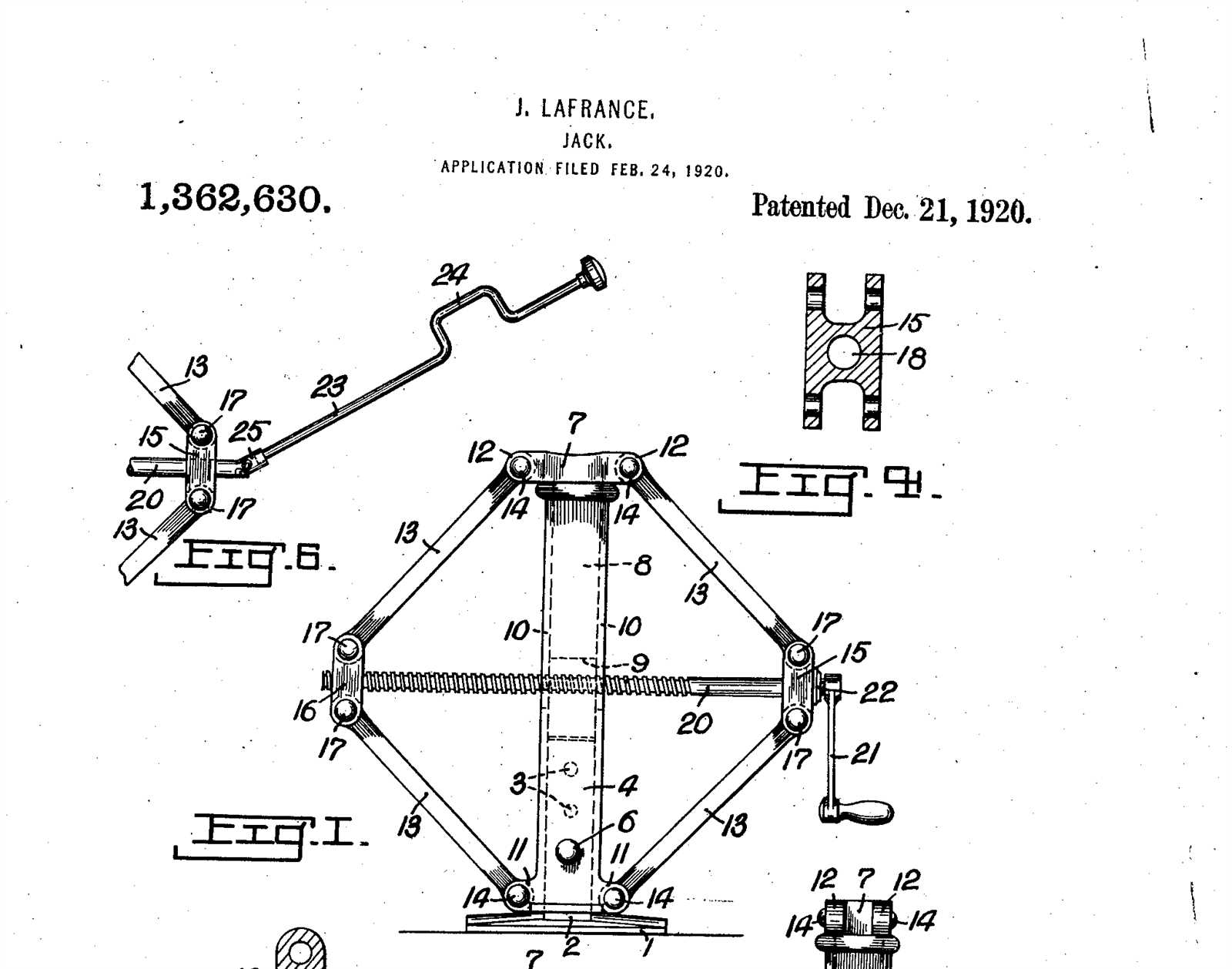 scissor jack parts diagram