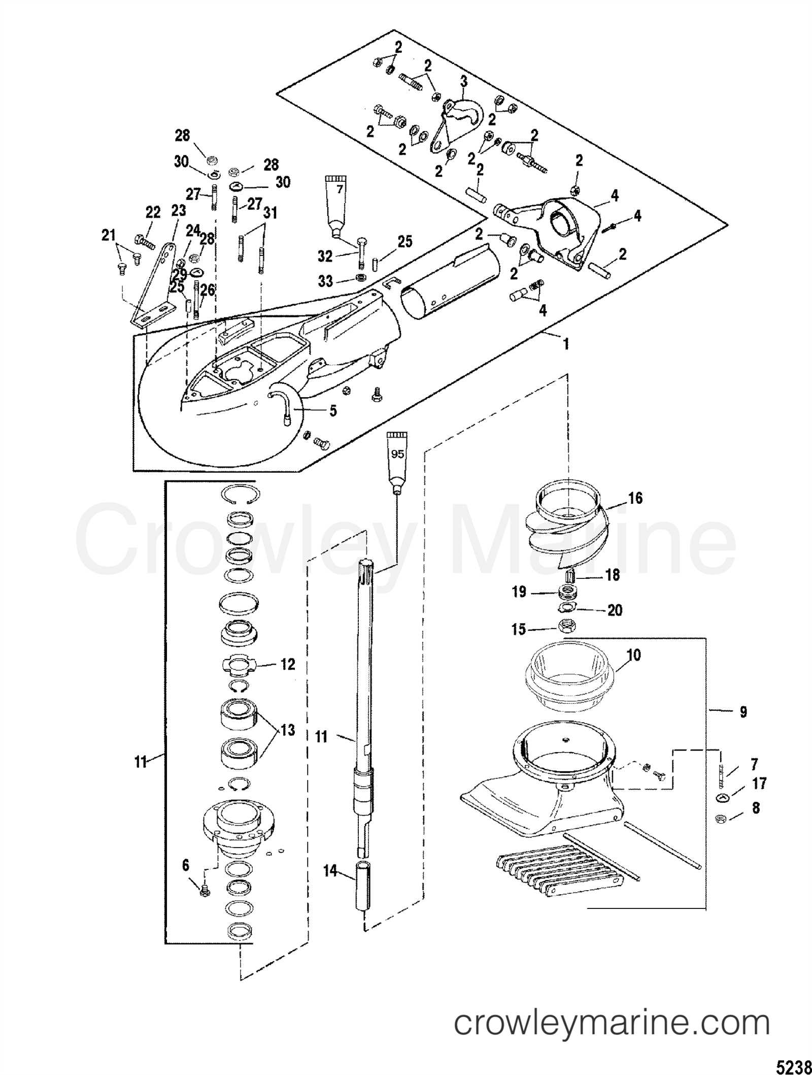 mercury optimax 150 parts diagram