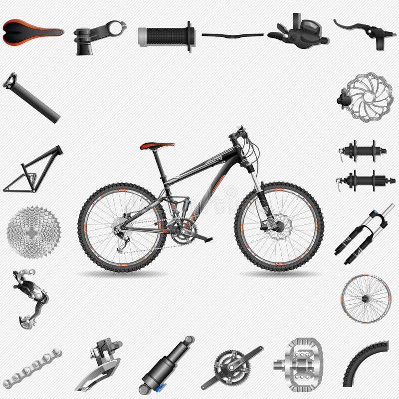 diagram of mountain bike parts