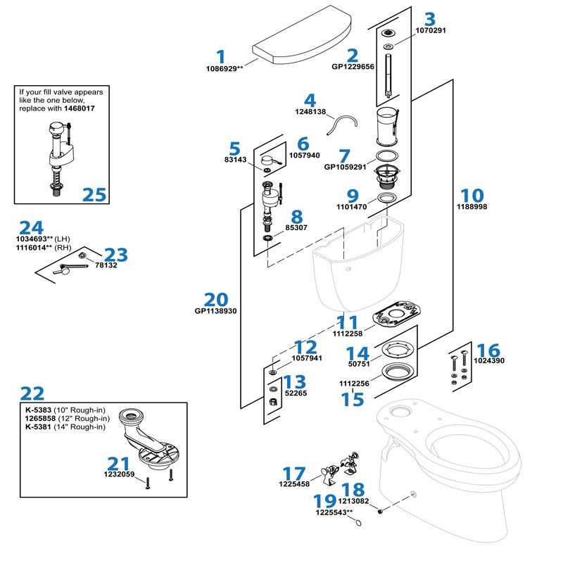 kohler k 15160 parts diagram