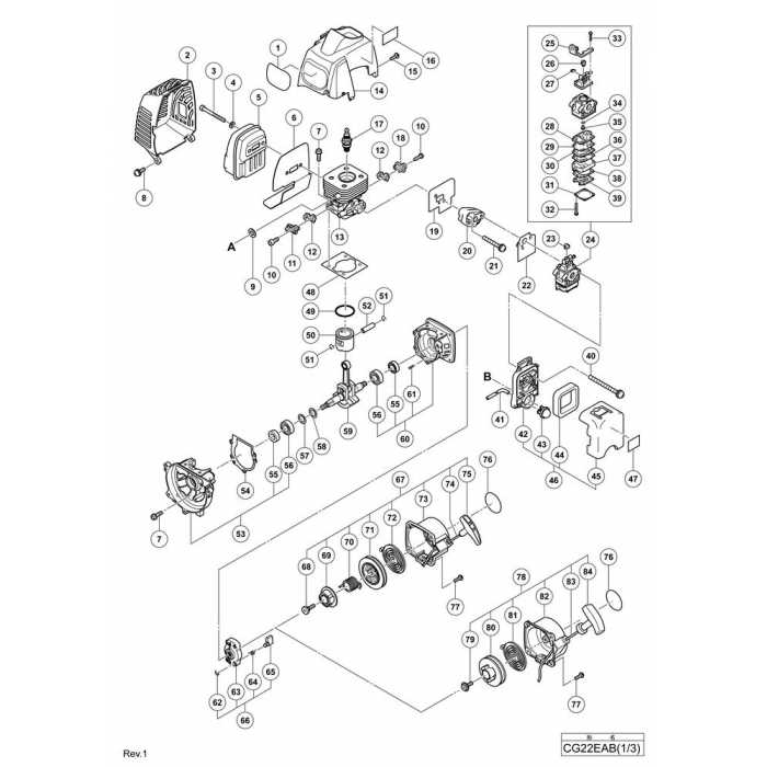 grass trimmer parts diagram