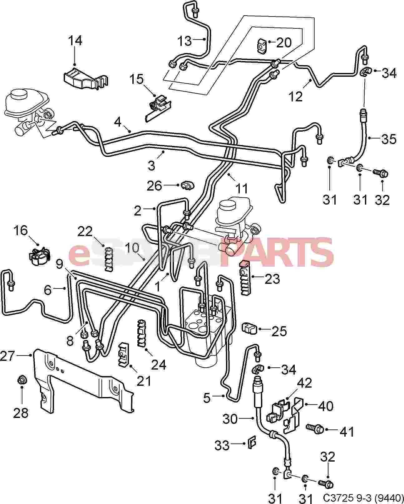 brake line parts diagram