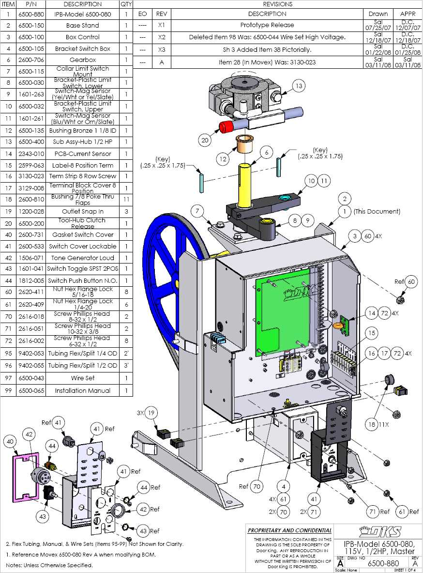 gate parts diagram