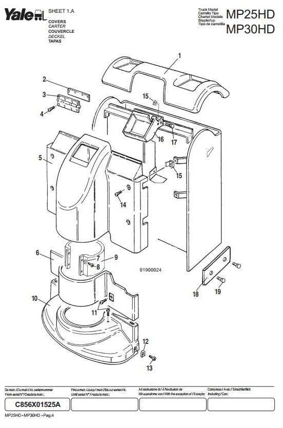 yale electric pallet jack parts diagram