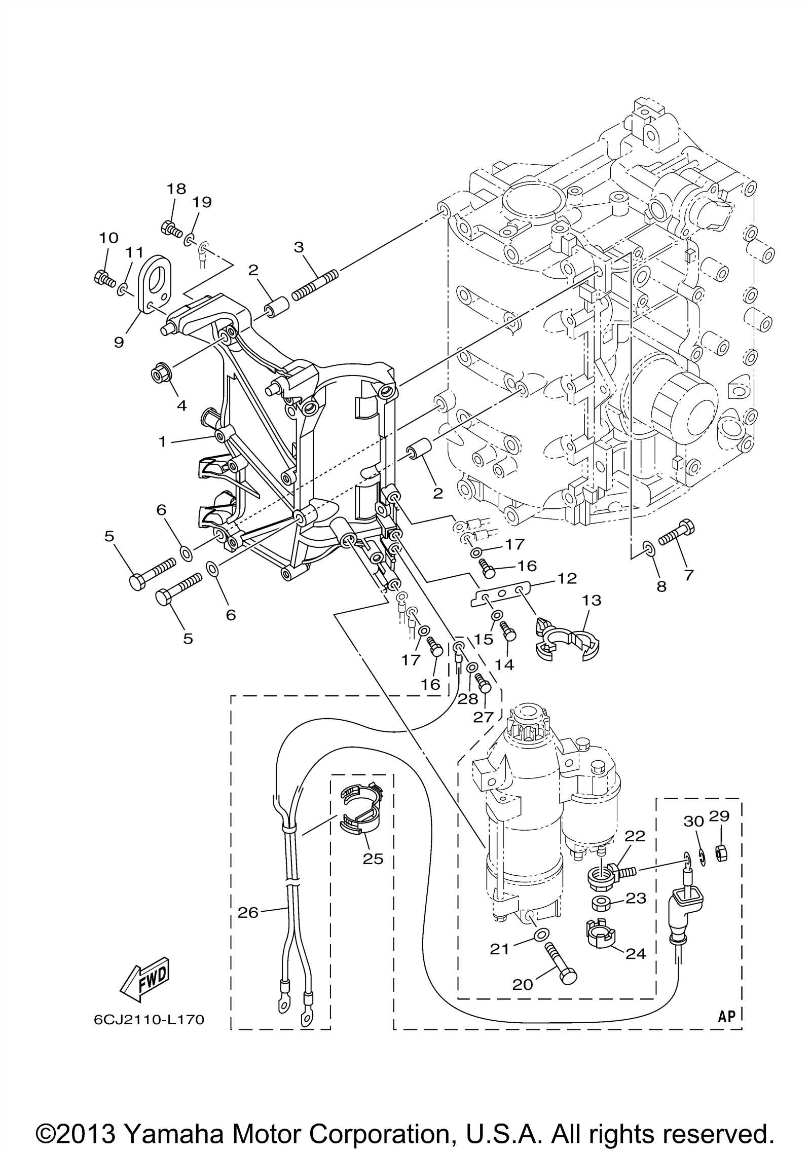 yamaha 70 hp outboard parts diagram