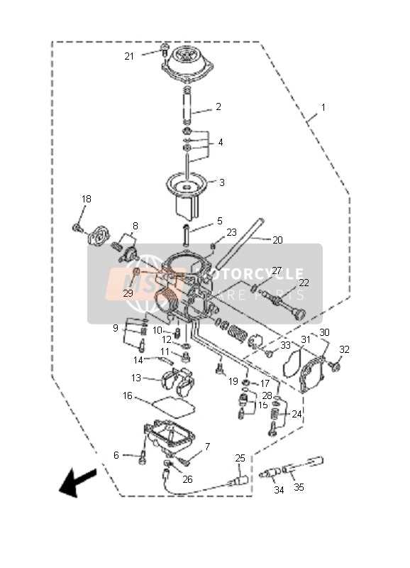 yamaha bear tracker 250 parts diagram