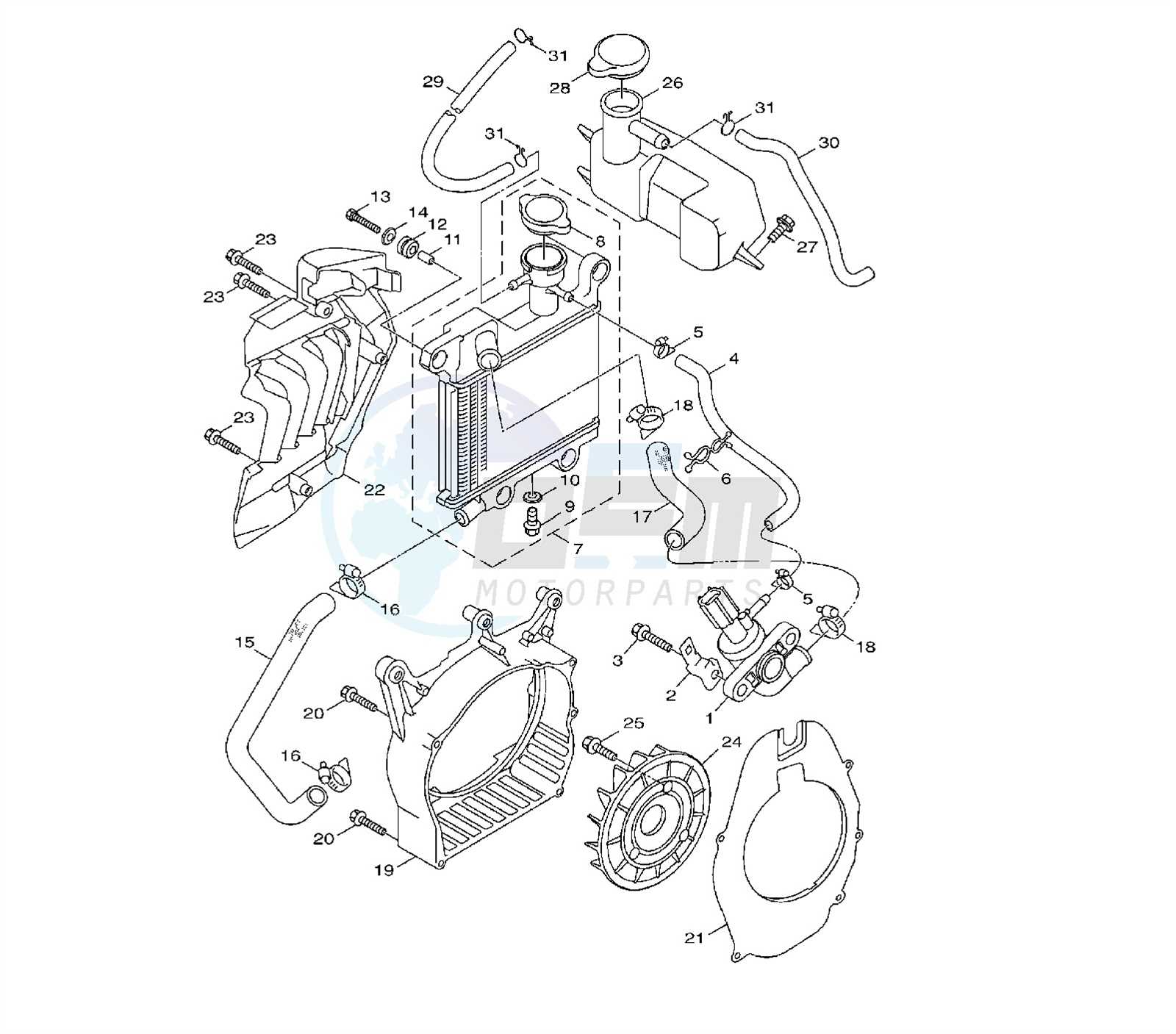 yamaha generator parts diagram