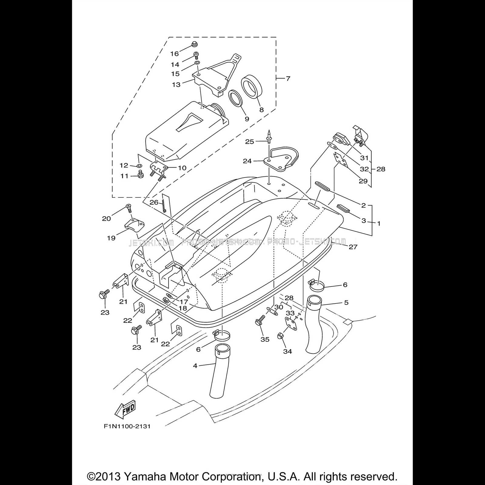 yamaha superjet parts diagram