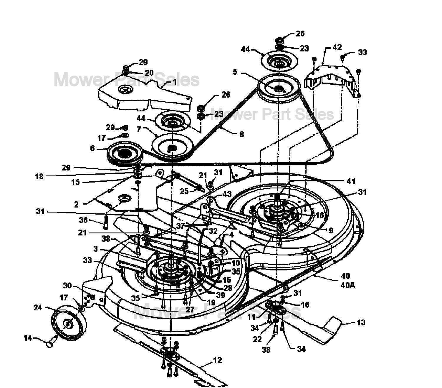 yardman riding lawn mower parts diagram