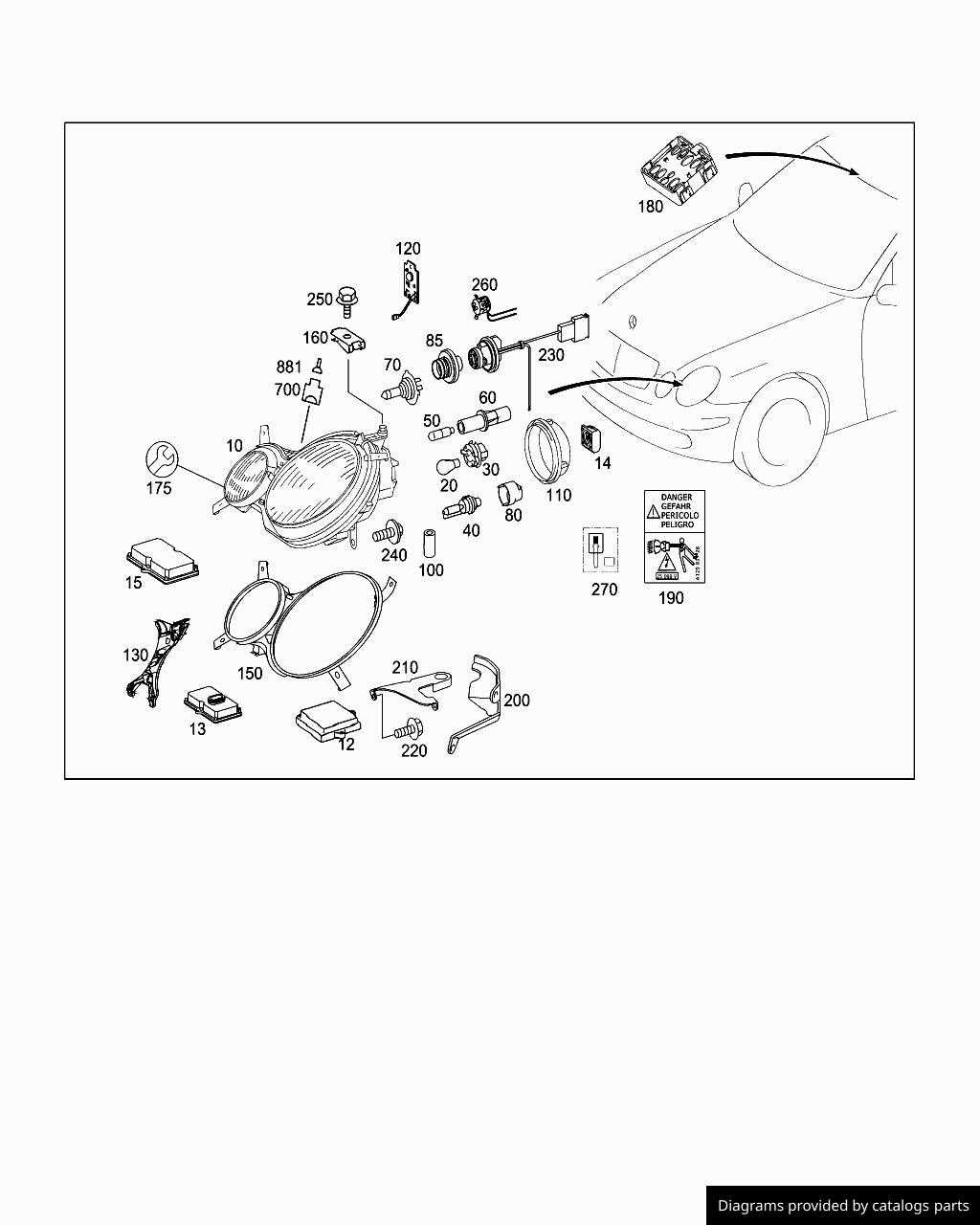 mercedes benz e350 parts diagram