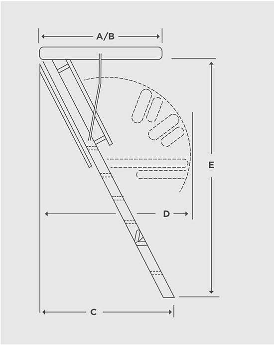 attic ladder parts diagram