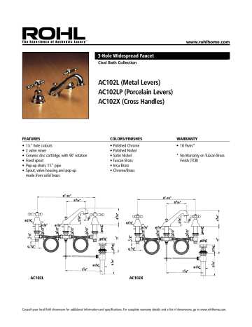 rohl faucet parts diagram