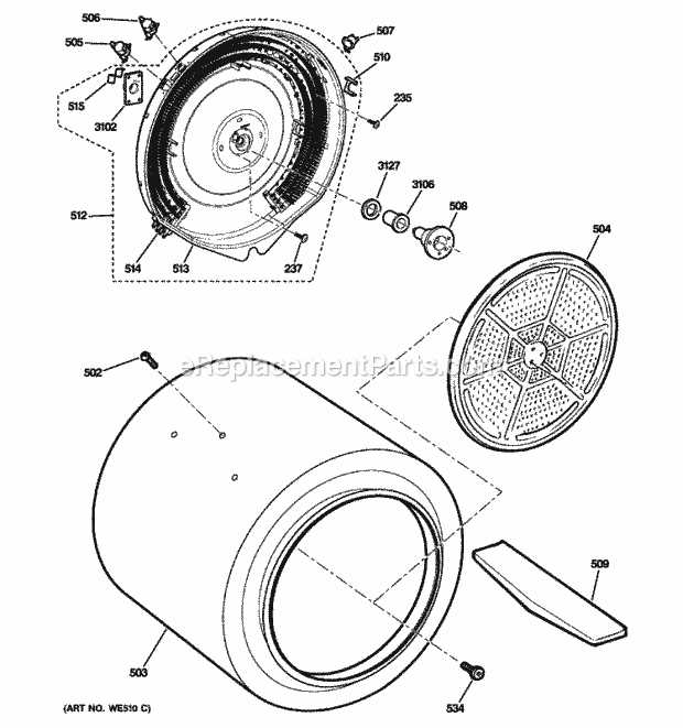 ge fridge parts diagram