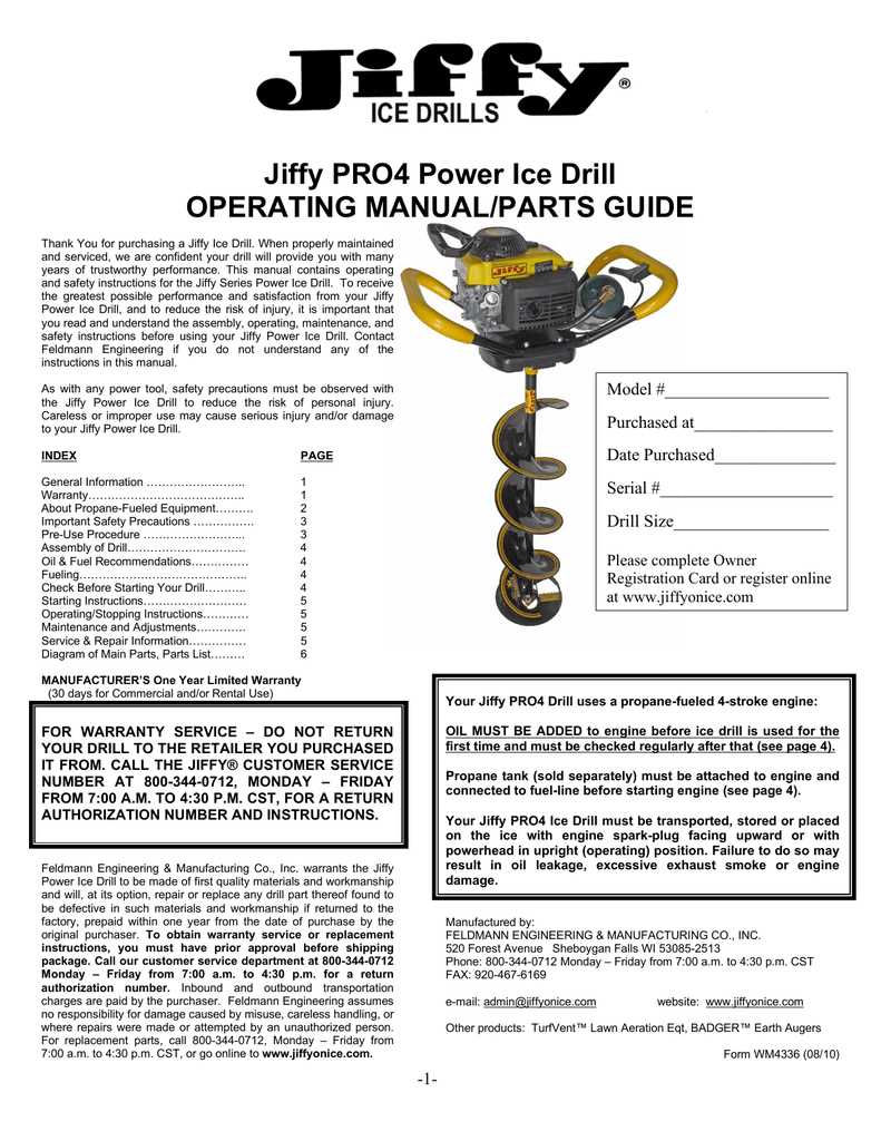 jiffy ice auger parts diagram