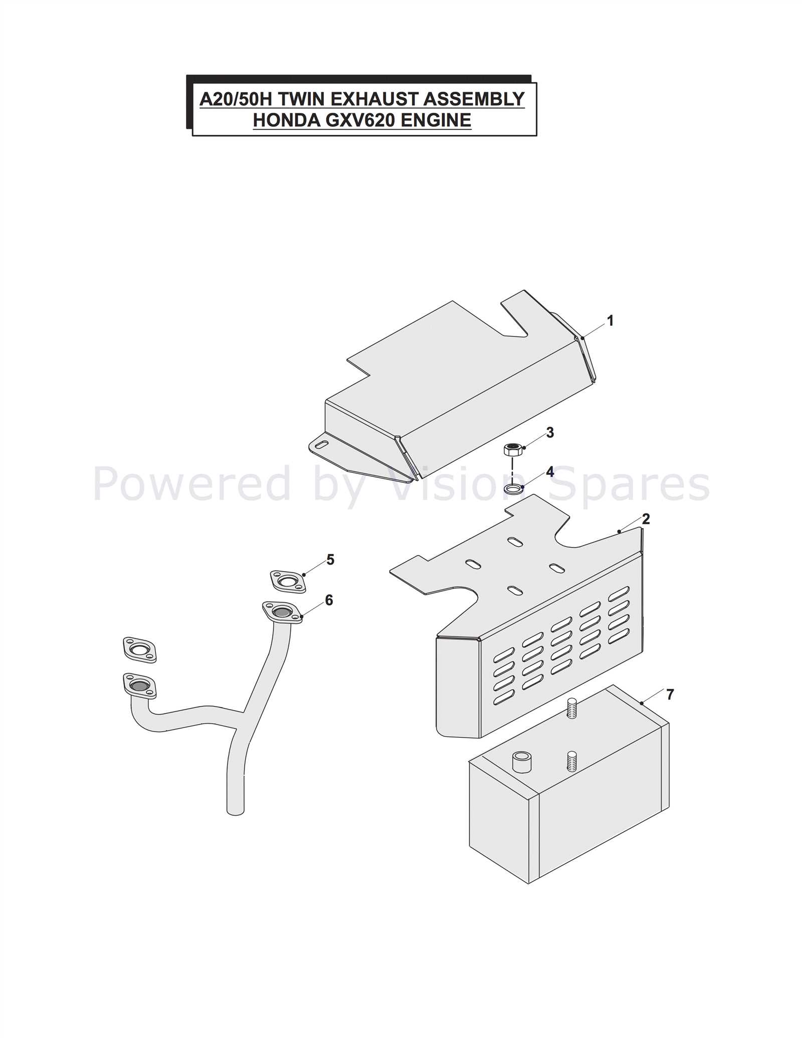 honda gxv620 parts diagram