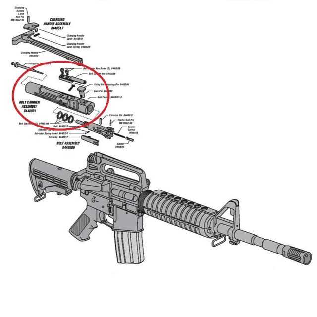 bolt carrier group parts diagram