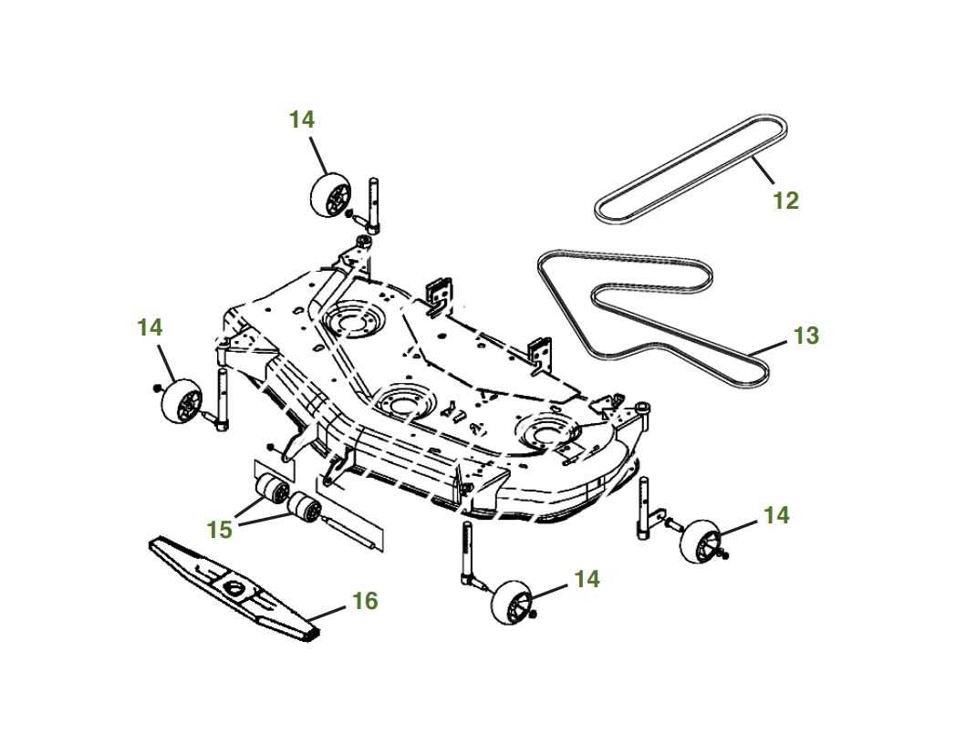 john deere 48 edge mower deck parts diagram