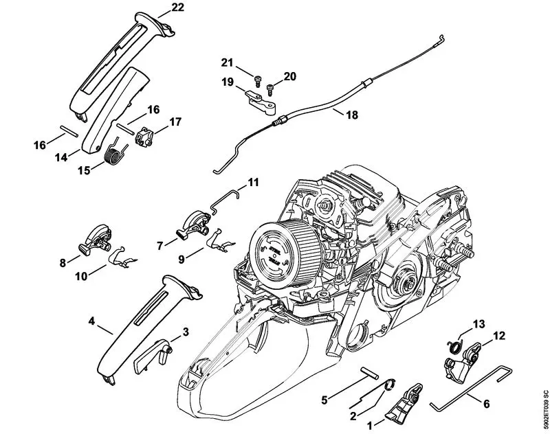 ms261c parts diagram