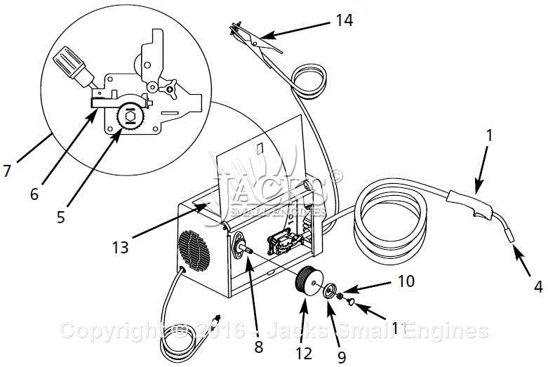 arc welder parts diagram