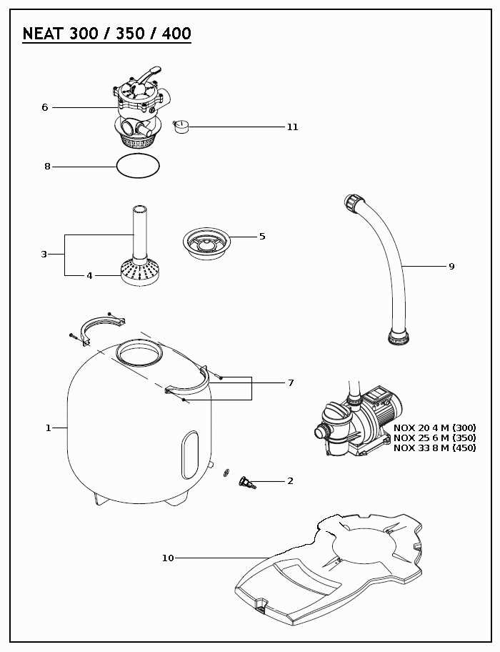 above ground pool pump parts diagram