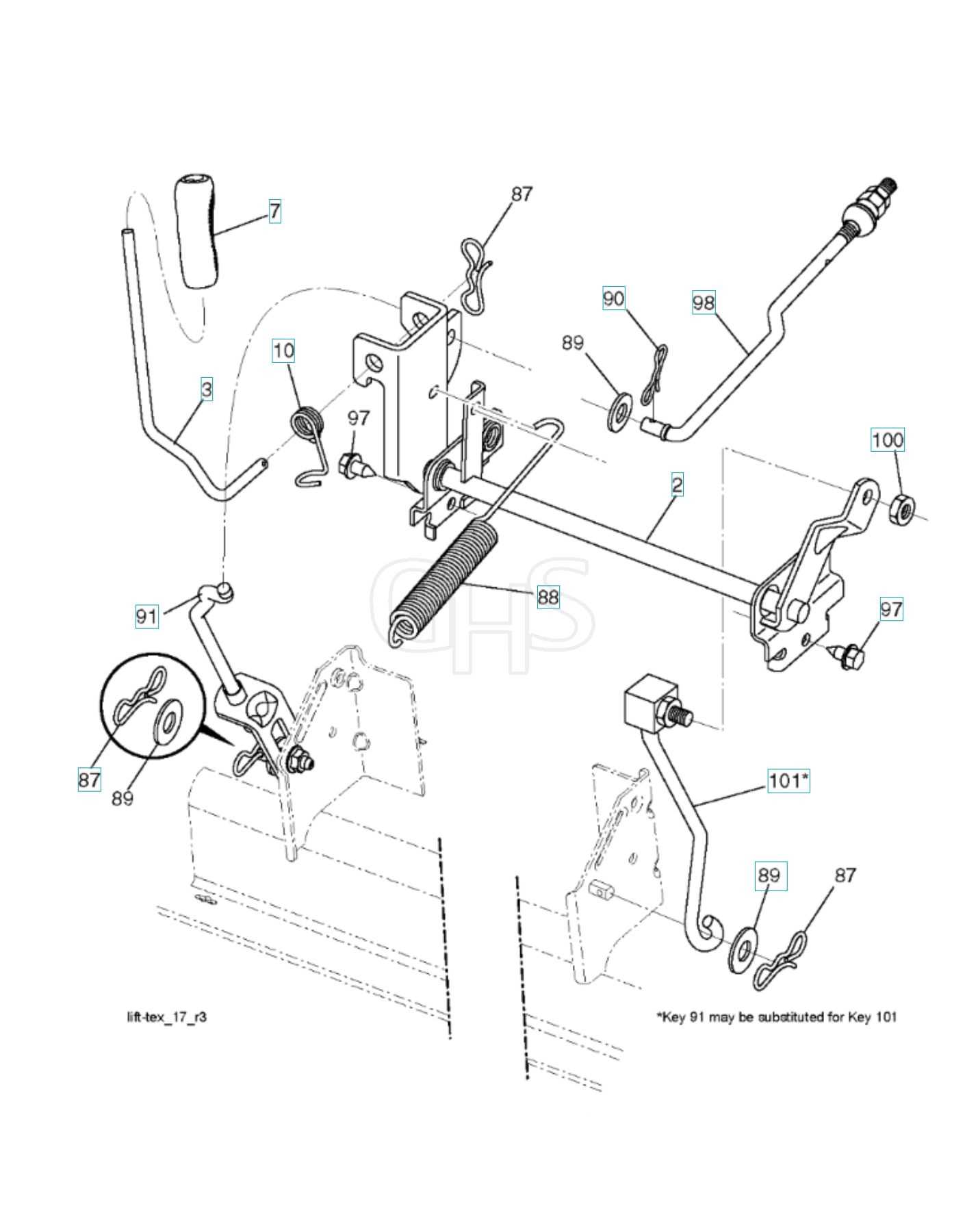 yth21k46 parts diagram