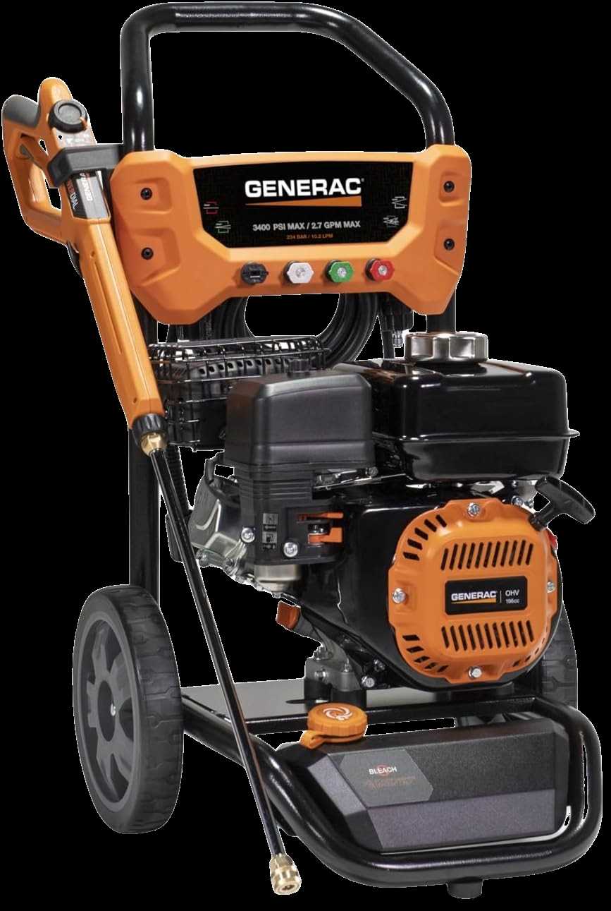 generac 2900 psi pressure washer parts diagram