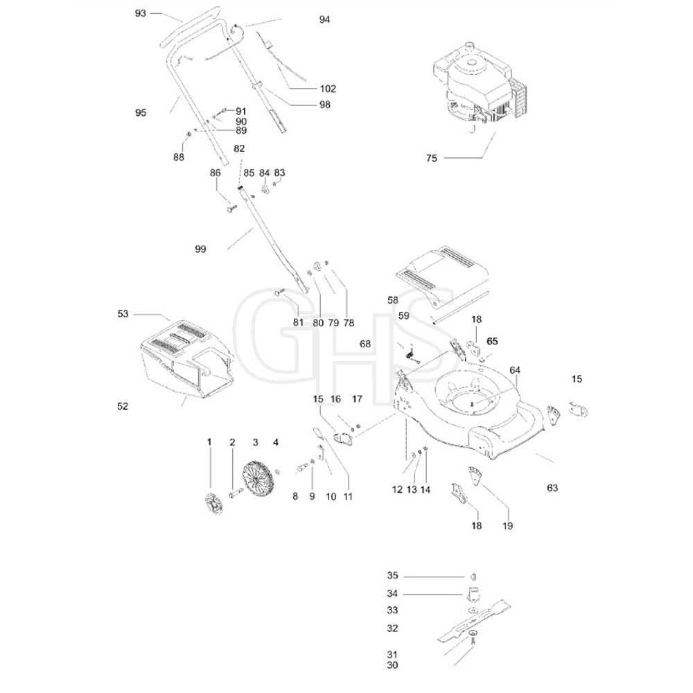 mcculloch lawn mower parts diagram