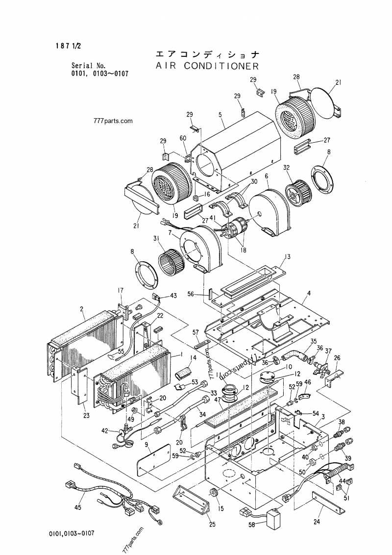 air conditioning unit parts diagram