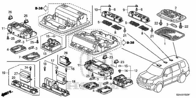 2012 honda pilot parts diagram