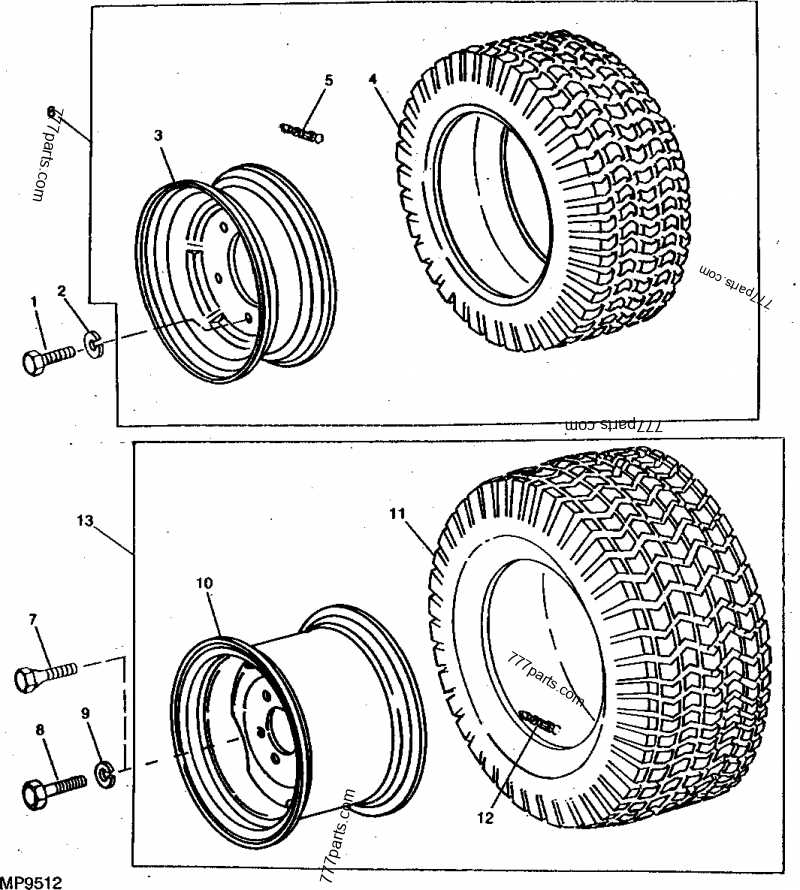 parts of tire diagram