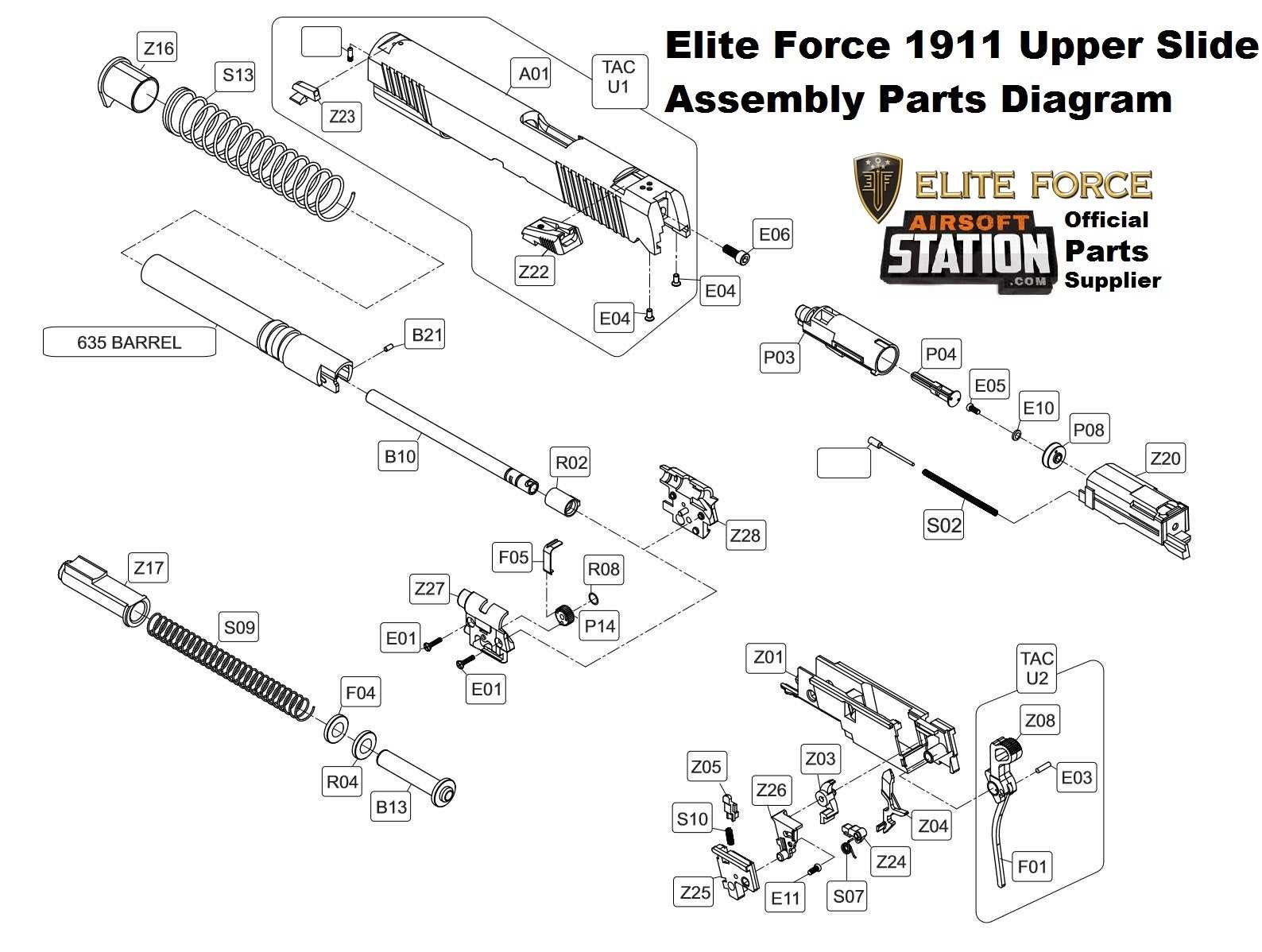 airsoft gun parts diagram