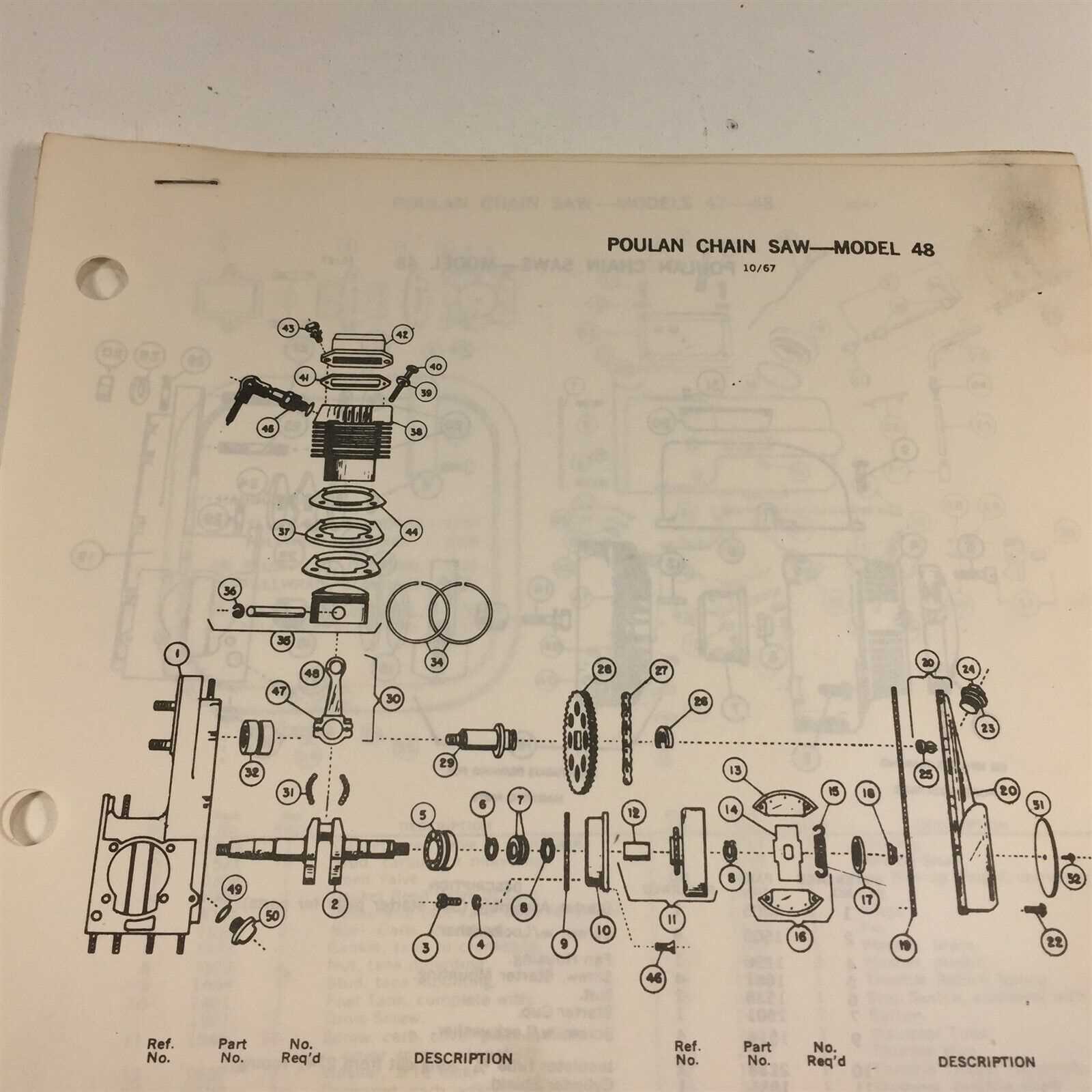 poulan pro 42cc chainsaw parts diagram