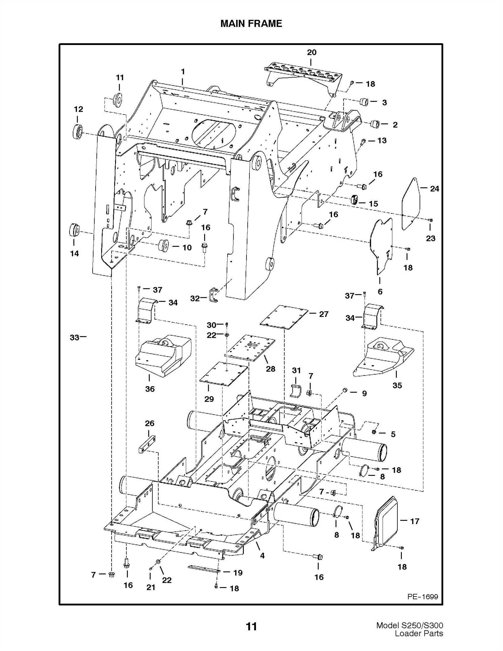 bobcat s300 parts diagram