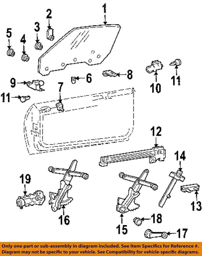 window regulator parts diagram