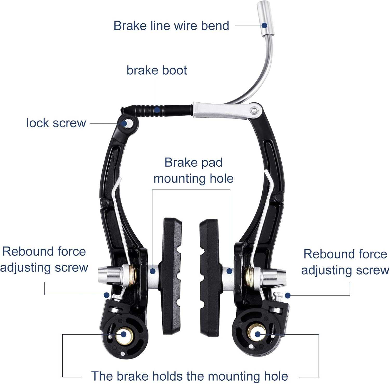 bicycle brake parts diagram