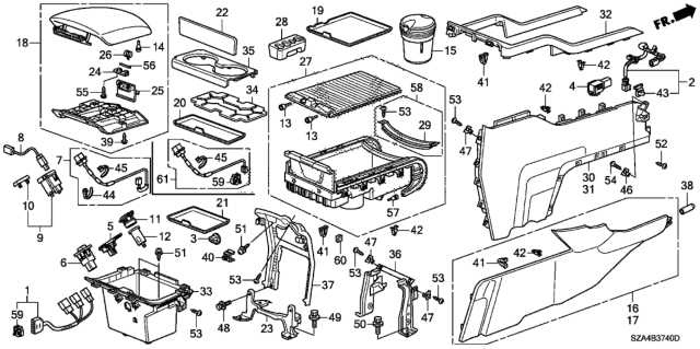 2014 honda pilot parts diagram