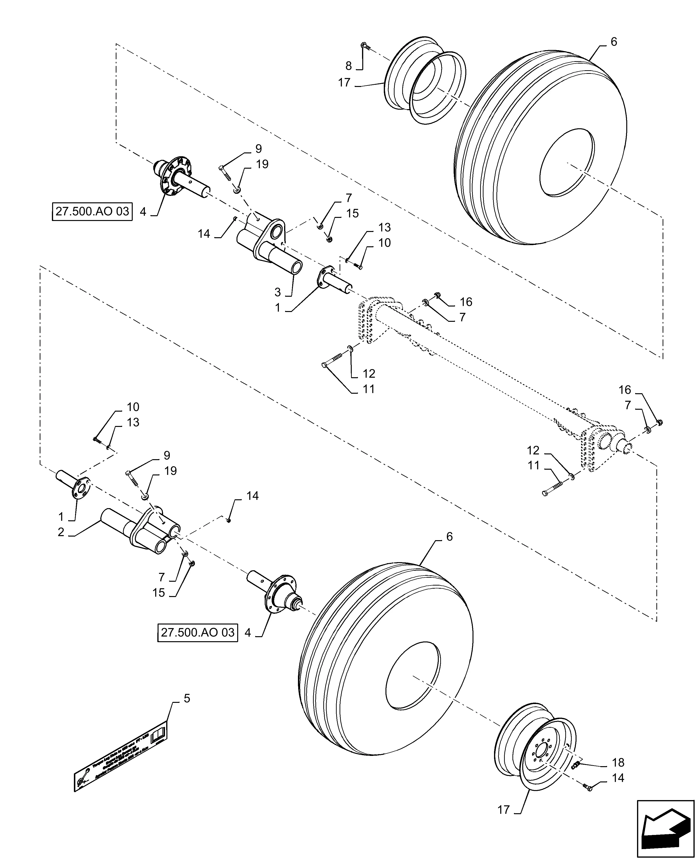 new holland 560 round baler parts diagram