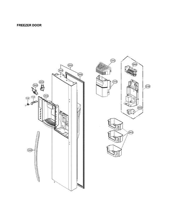 lg french door refrigerator parts diagram