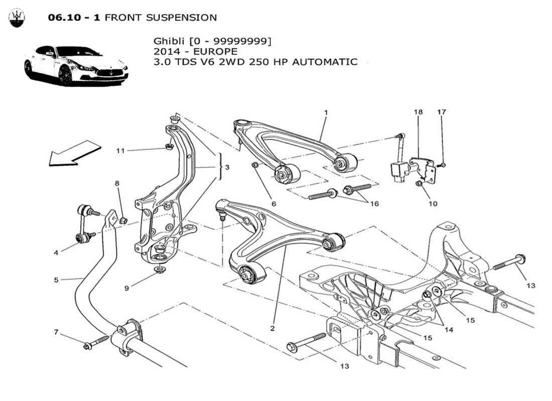 front suspension parts diagram